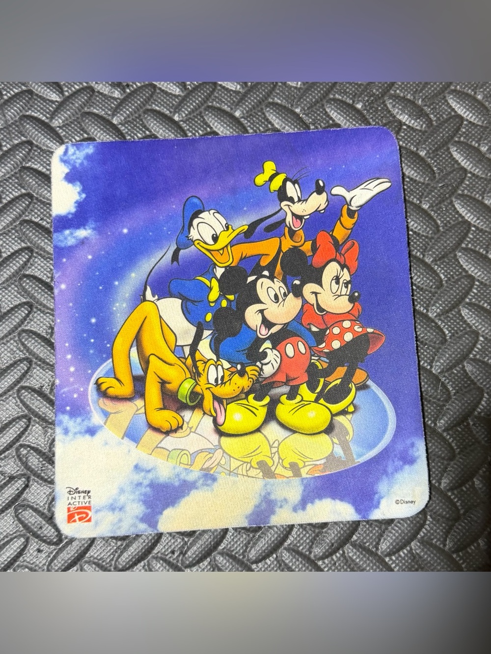Vintage Disney Interactive Computer Mouse Pad Mickey Minnie Mouse Goofy Y2K 90s